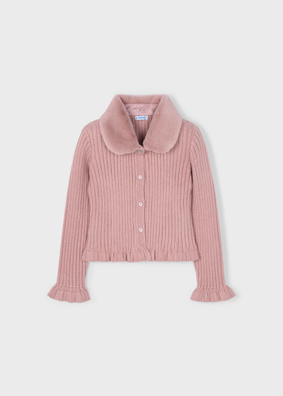 Cardigan tricot colletto...