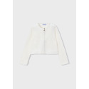 Coprispalla maglia pelliccia Ecru 079