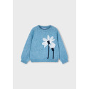 Maglione fiori applicazione Oceano mez 090