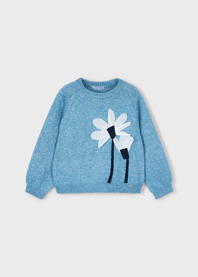 Maglione fiori applicazione...