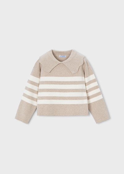 Maglione righe collo Toffe...
