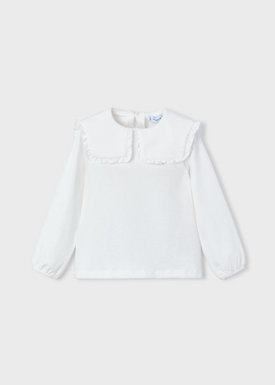Blusa collo volant Panna 033