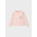 Maglietta m/l tasca crochet Pastello 080