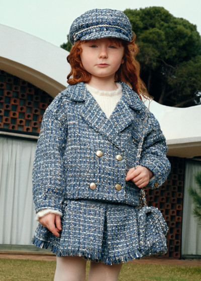 Giacca tweed doppio petto