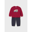 Tuta pullover e pantalone Rosso 065