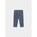 Pantalone micropanno traforato Blu scuro 091