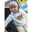Pullover con cappuccio Panna 031