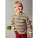 Jersey righe Beige 067