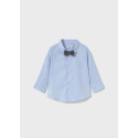 Camicia m/l elegante papillon Celeste 056