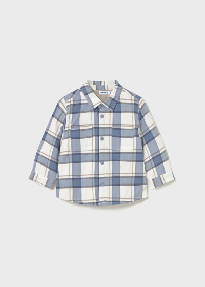 Overshirt quadri foderato...