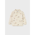 Polo m/l stampata Marrone 075