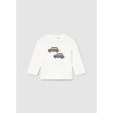 Camicetta m/l  applicaz. tessuti Panna nebb 047