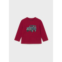 Maglietta m/l macchina Rosso 027