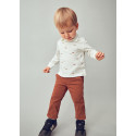 Pantalone chino basico Rame 051