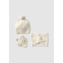 Compl. cappello mutanda muffole Sabbia mez 048