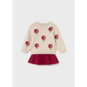 Compl. gonna tricot Rosso 015