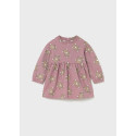 Vestito felpa stampa Orchidea 046