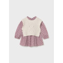 Vestito con gilet tricot Sabbia 037