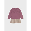 Vestito combinato tricot Rosato scu 036