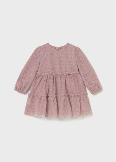 Vestito tulle floccato...
