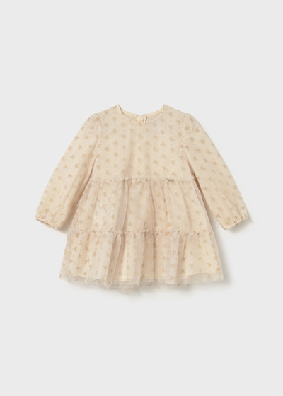 Vestito tulle floccato...
