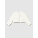 Cardigan pellicciotto Ecru 065