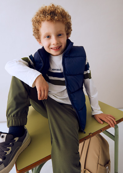 Compl. con gilet Azul oliva...