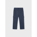 Pantalone cargo formale Marino mix 067