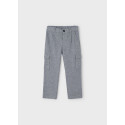 Pantalone cargo formale Nebbia mez 068
