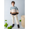 Pantalone jogger costine Spuma 063