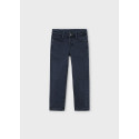 Pantalone soft 5 tasche regular fit Marino 019