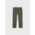Pantalone soft 5 tasche regular fit Oliva 017
