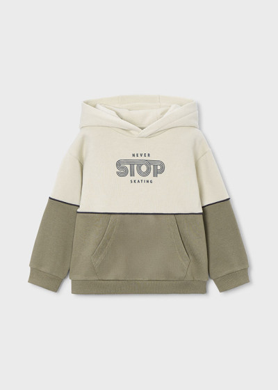 Pullover color block Tahin 050