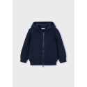 Felpa tricot con cappuccio Azzurro 024