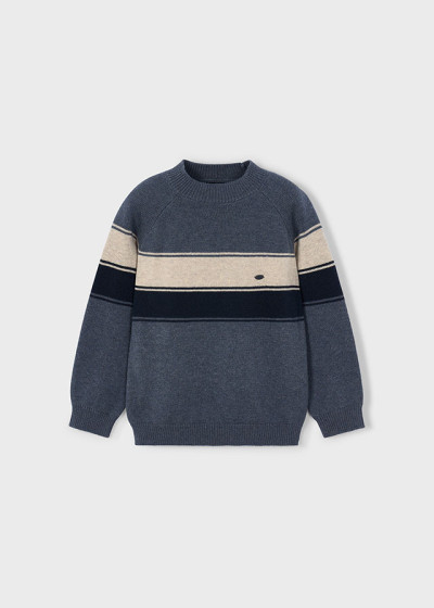 Maglia con bande Argento 010