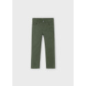 Pant. 5 tasche slim fit basico Oliva 033