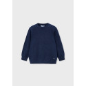 Jersey collo tondo basico Azzurro 093