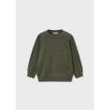 Jersey collo tondo basico Oliva 090