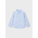 Camicia m/l basica Celeste li 085
