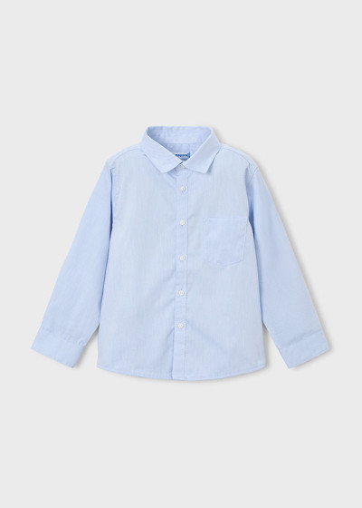 Camicia m/l basica Celeste...