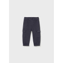 Pantalone jogger cargo Azzurro 086