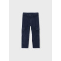 Pantalone cargo panno Azzurro 051