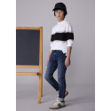 Pantalone soft denim Blue black 058