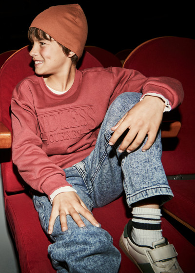 Pullover embossed senza...