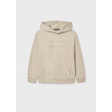 Pullover embosse cappuccio Roccia 074