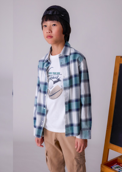 Camicia m/l quadri Pino 050