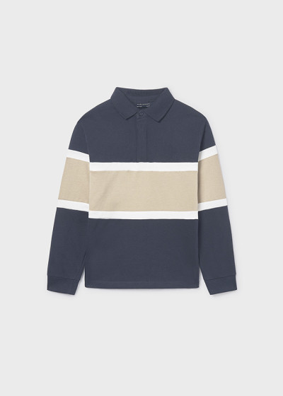 Polo m/l blocking Marino 027