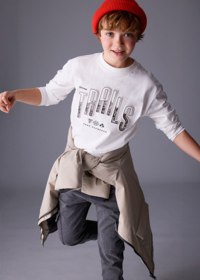 T- shirt m/l trails Panna 028