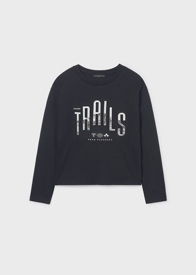 T- shirt m/l trails Nero 030