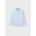 Camicia m/l basica Celeste li 014